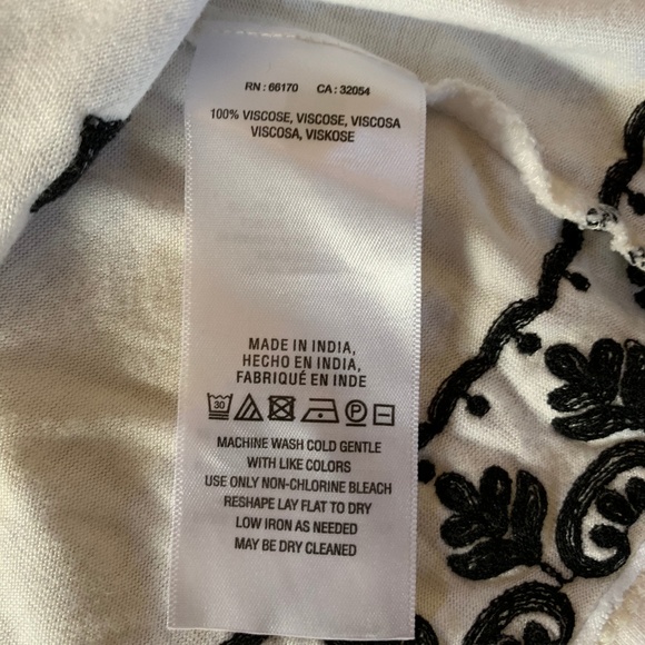 Anthropologie Embroidered Sleeveless Top XS - Picture 5 of 6